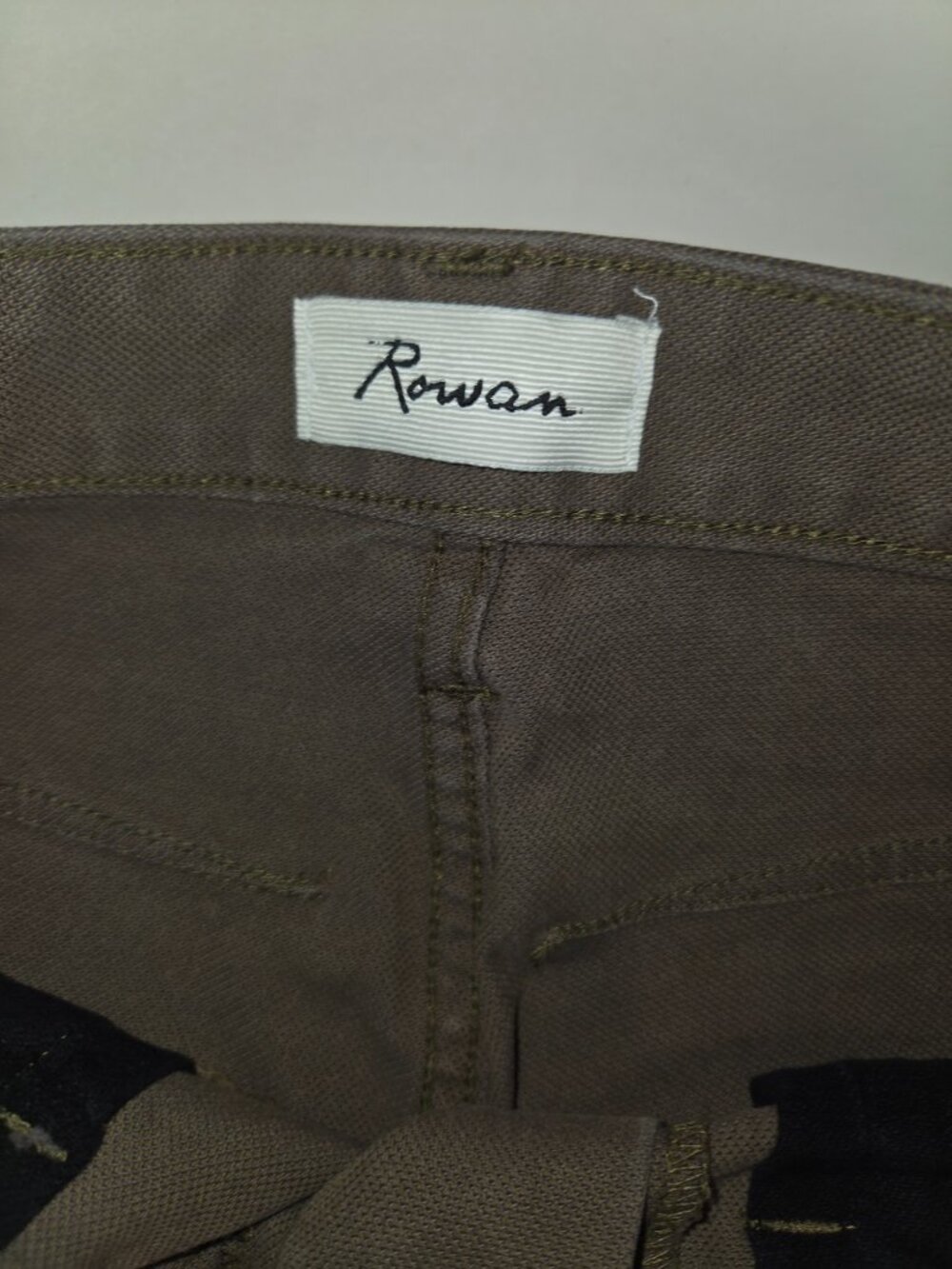 Rowan Merilee 5-Pocket Pants Womens 28 Brown Canvas Relaxed Minimalist Cotton - Picture 8 of 13